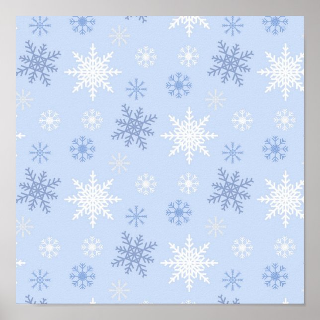 Affiche Motif Snowflake (Devant)