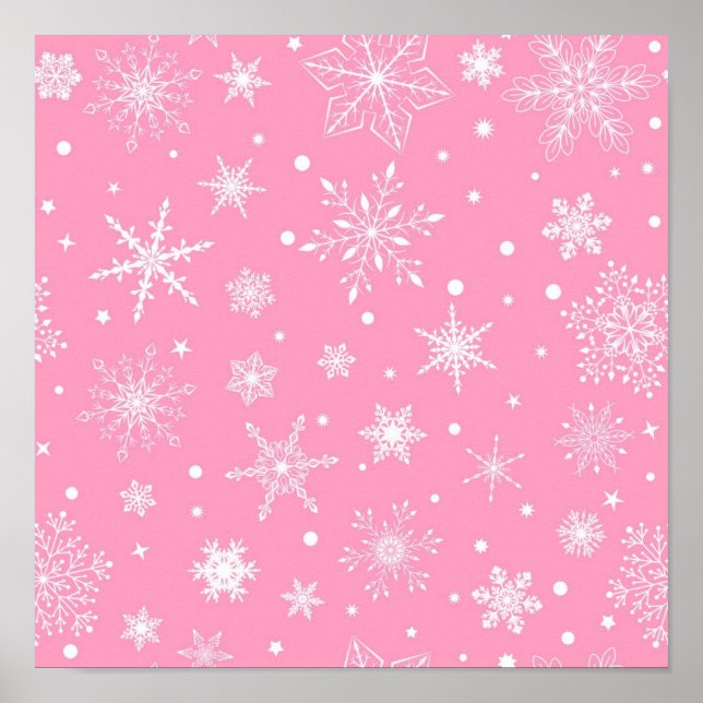 Affiche Motif Snowflake (Devant)