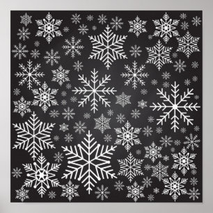 Affiche Motif Snowflake