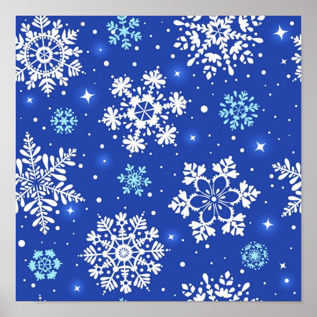 Affiche Motif Snowflake (Devant)