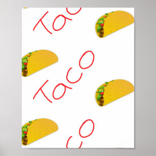 Affiche Motif Taco sur