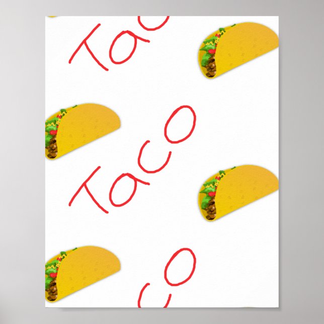 Affiche Motif Taco sur (Devant)