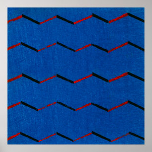 Affiche Motif textile japonais par Furuya Korin (1904)