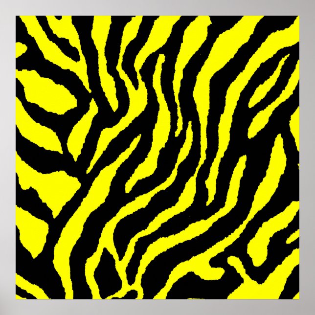 Affiche Motif Tigre Rétro Corey des Années 80 (Devant)