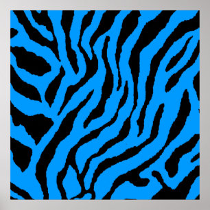 Affiche Motif Tigre Rétro Corey Tiger 80s