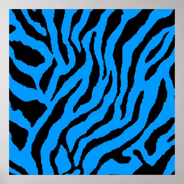 Affiche Motif Tigre Rétro Corey Tiger 80s (Devant)