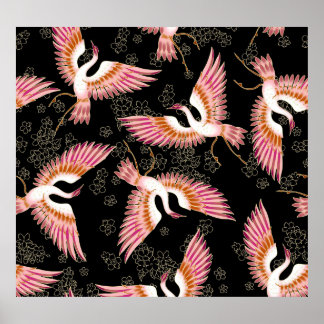 Affiche Motif traditionnel japonais kimono Motifs