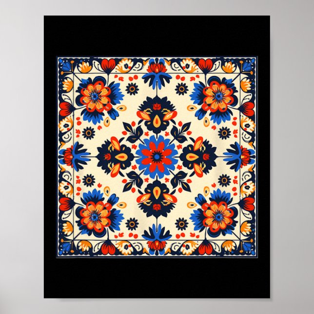 Affiche Motif traditionnel ukrainien  (Devant)