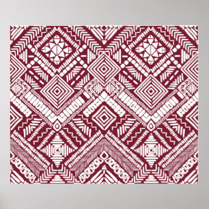 Affiche Motif transparent Aztec