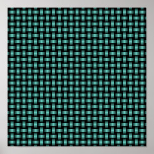 Affiche Motif turquoise Black Weaver