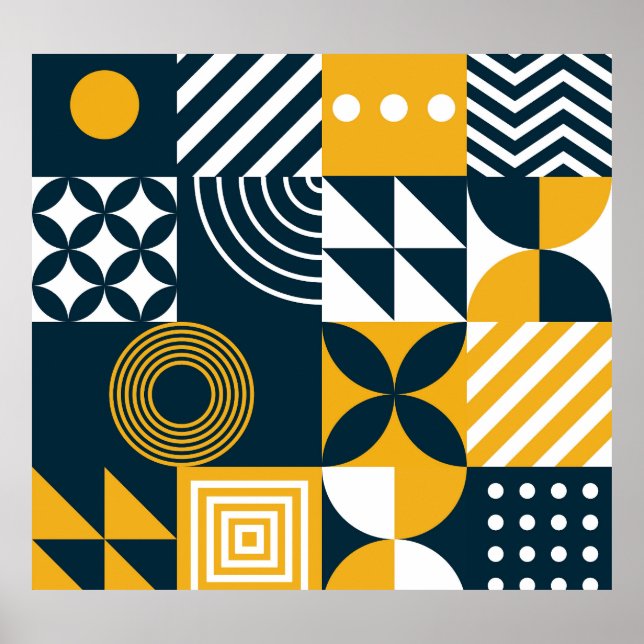 Affiche Motif universel : Papier peint, Textile, Web. (Devant)