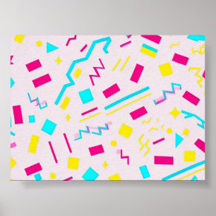 Affiche motif Vibe des années 90