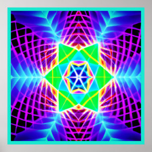 Affiche Motif vif coloré