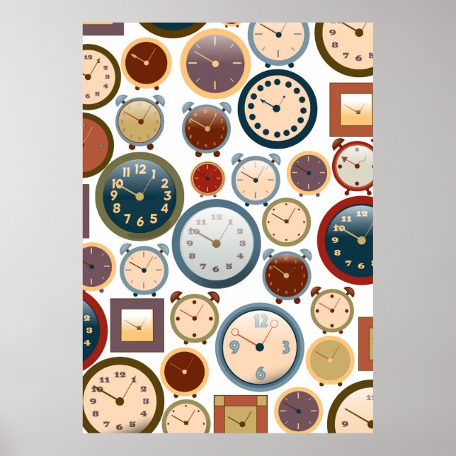Affiche Motif vintage (Devant)