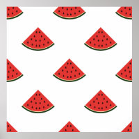 motif vintage avec des tranches de pastèque sur un