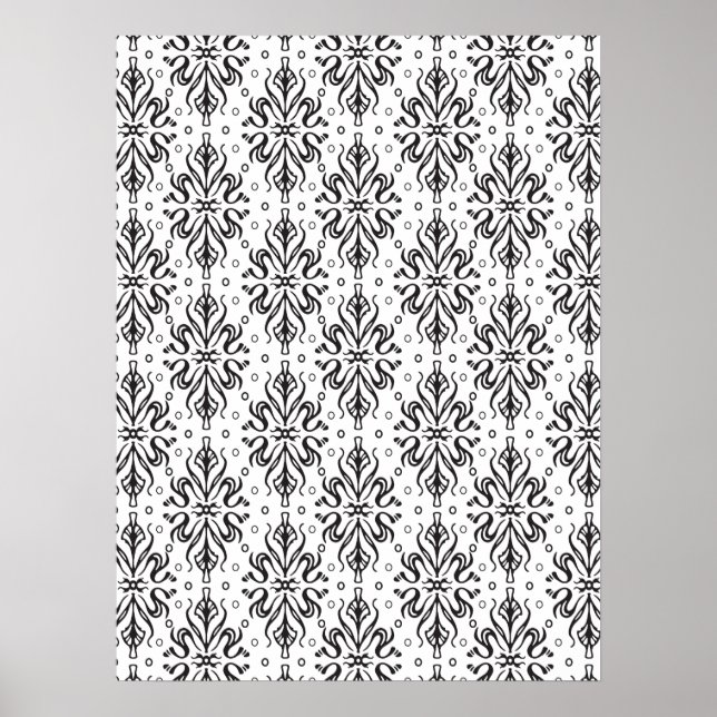 Affiche Motif Vintage Luxe 4 (Devant)