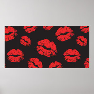 Affiche motif vintage rouge transparent sur arrière - plan