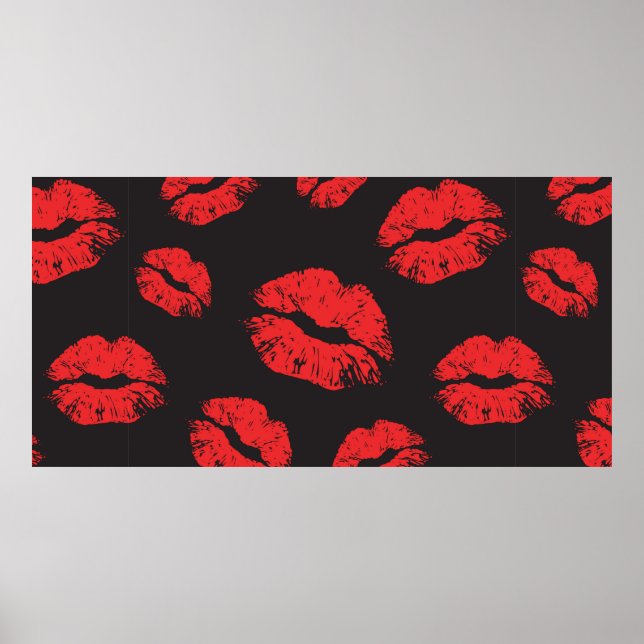 Affiche motif vintage rouge transparent sur arrière - plan (Devant)
