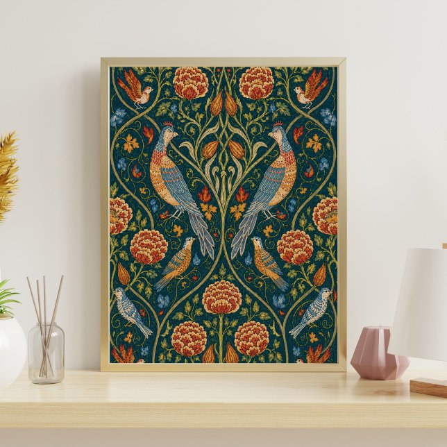 Affiche Motif William Morris | Art botanique vintage (Créateur téléchargé)