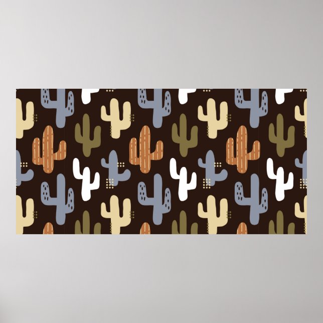 Affiche motifs arrière - plans sans faille dans le style s (Devant)