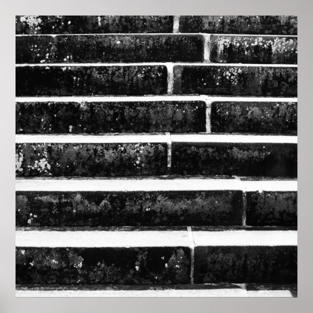 Affiche Motifs de maçonnerie - Escaliers (Devant)