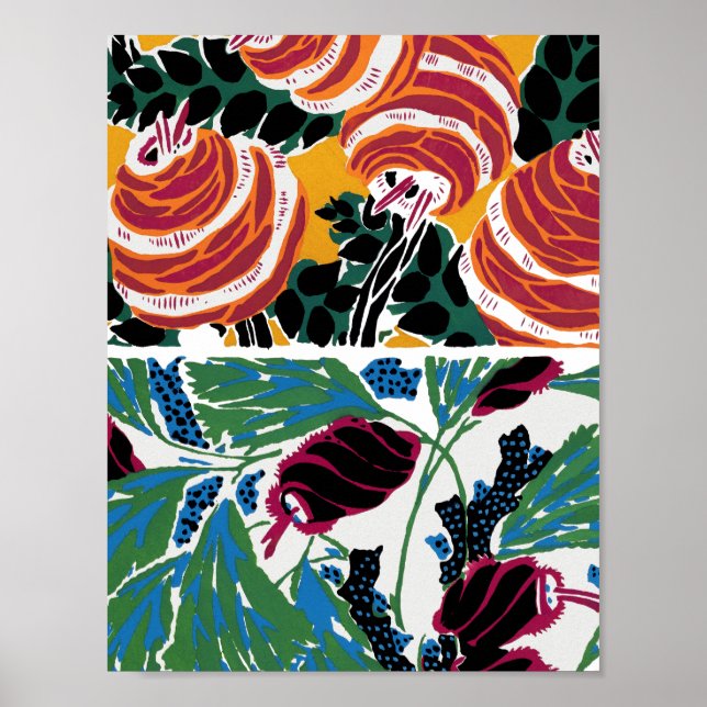 Affiche motifs vintages III Petits (Devant)