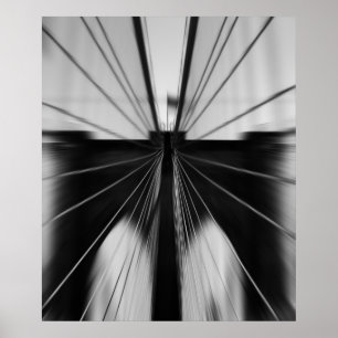 Affiche Motion Blur Brooklyn Bridge