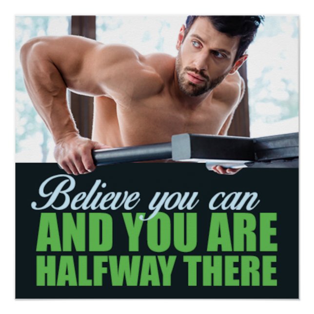 Affiche motivante Croyez en vous (Devant)