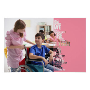 Affiche motivante 'Nous sommes un équipe'