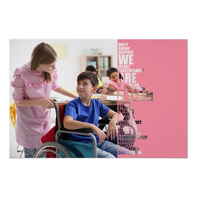 Affiche motivante 'Nous sommes un équipe' (Devant)