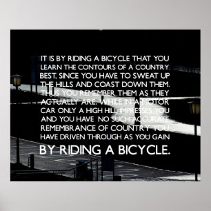 Affiche motivante pour le cyclisme.