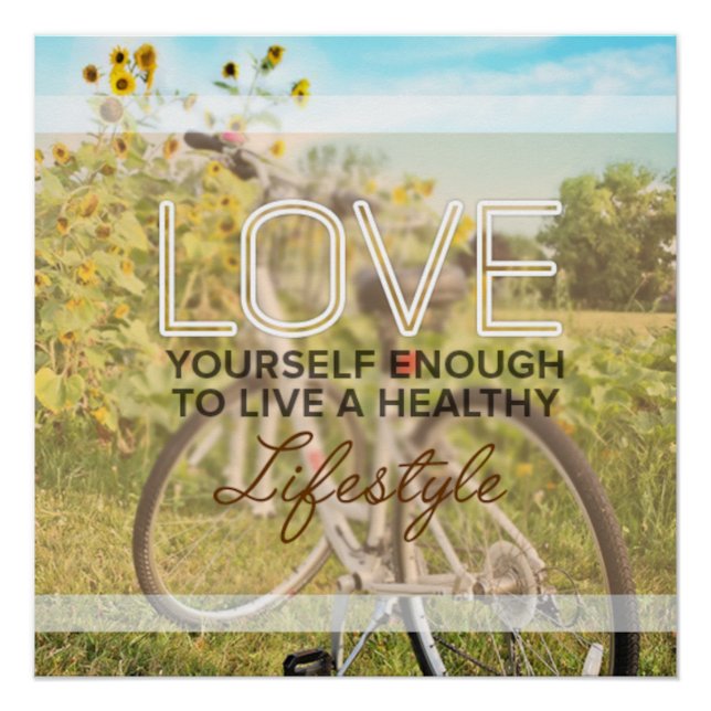 Affiche motivante pour s'aimer suffisamment (Devant)
