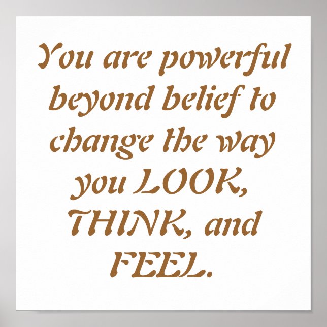 Affiche Motivation à l'exercice (Devant)