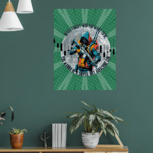 Affiche Motivation Commerciale Tireur d'élite Cyberpunk
