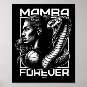 Affiche Motivation Courageuse Et Intrépide De Mamba Girl
