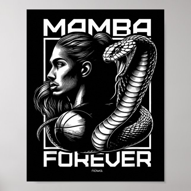 Affiche Motivation Courageuse Et Intrépide De Mamba Girl (Devant)