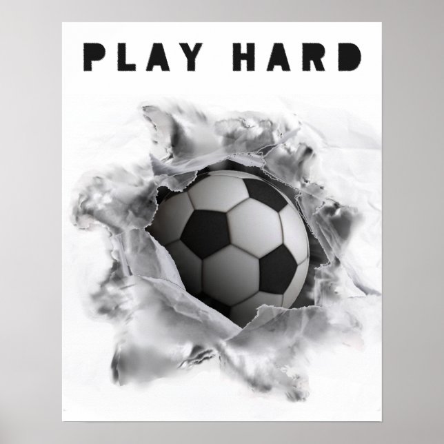 Affiche Motivation de joueur de football (Devant)