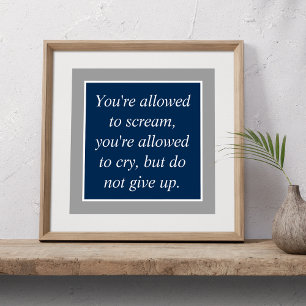 Affiche Motivation de la prévention du suicide anti-dépres