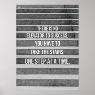 Affiche Motivation De L'Énorme - Pas D'Ascenseur Pour Réus