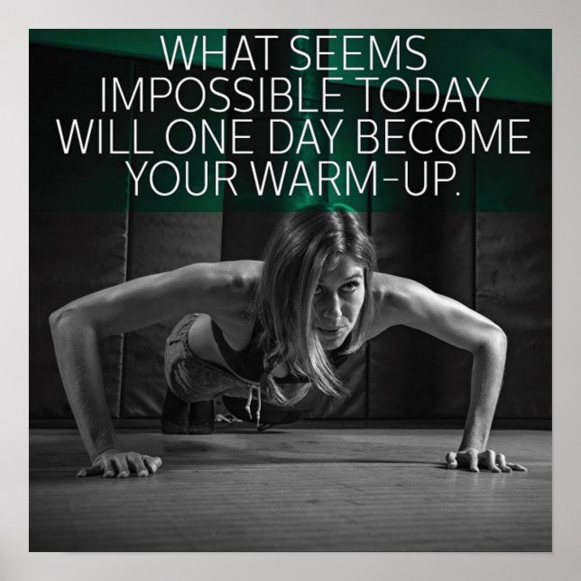 Affiche Motivation de l'entraînement (Devant)