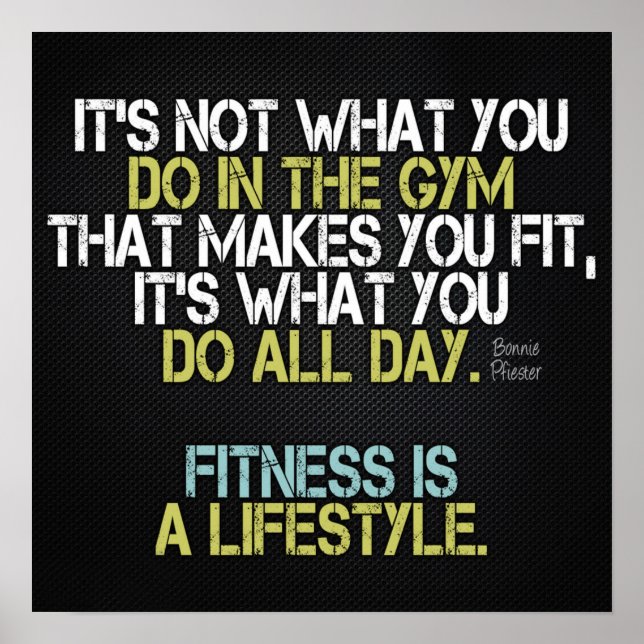 Affiche Motivation de l'entraînement (Devant)