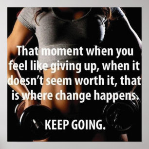 Affiche Motivation de l'entraînement