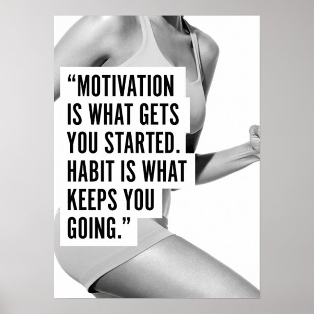 Affiche Motivation de l'entraînement (Devant)