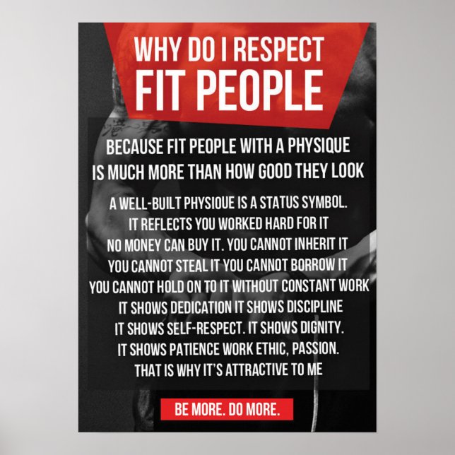 Affiche Motivation de l'entraînement (Devant)