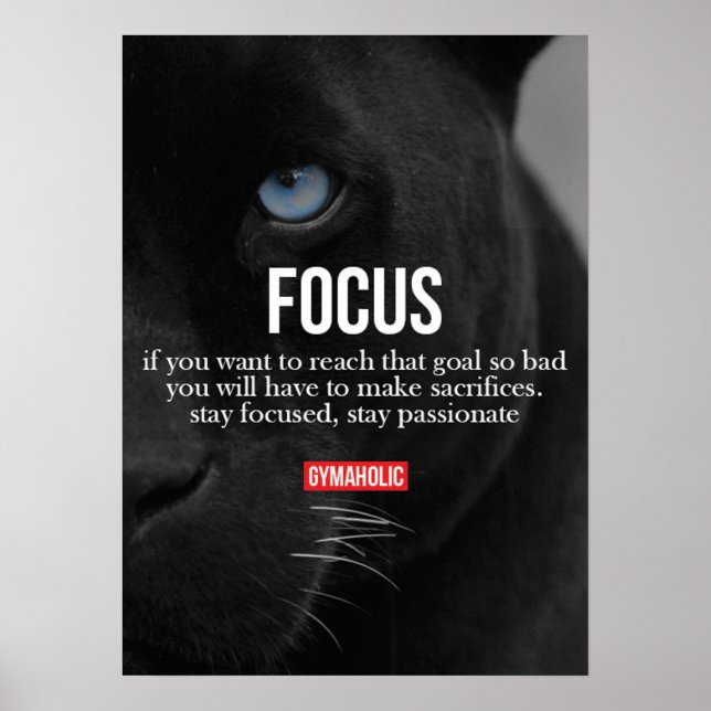 Affiche Motivation de l'entraînement (Devant)