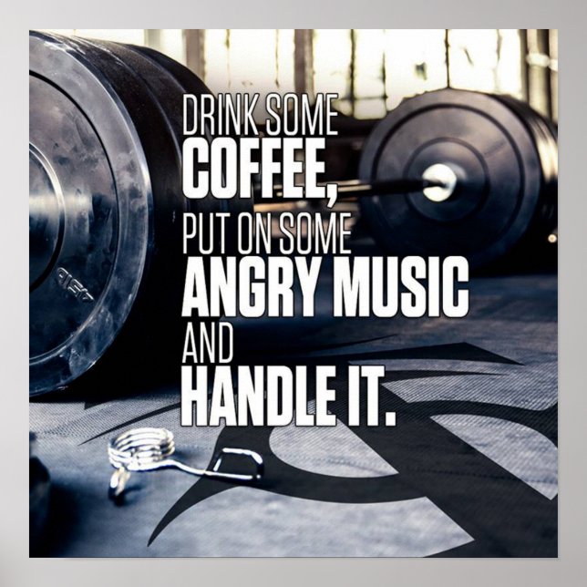 Affiche Motivation de l'entraînement (Devant)