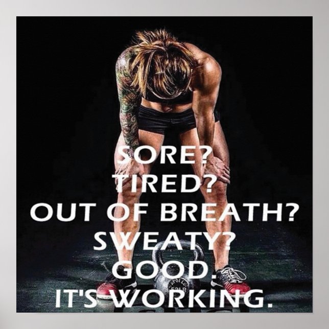 Affiche Motivation de l'entraînement (Devant)