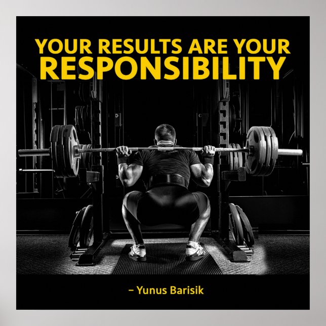 Affiche Motivation de l'entraînement (Devant)