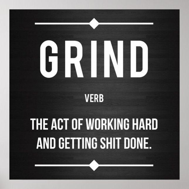 Affiche Motivation de l'entraînement (Devant)