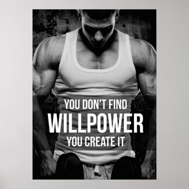 Affiche Motivation de l'entraînement (Devant)
